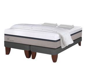 Cama europea king especial base dividida Balance + 2 almohadas + plumón Cic
