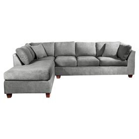Sofá seccional izquierdo 5 cuerpos Padua gris