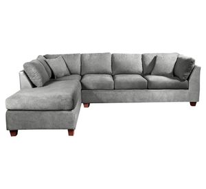 Sofá seccional izquierdo 5 cuerpos Padua gris