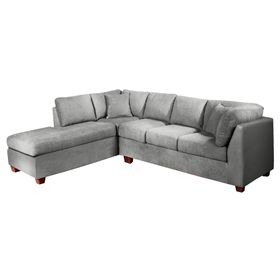 Sofá seccional izquierdo 5 cuerpos Padua gris