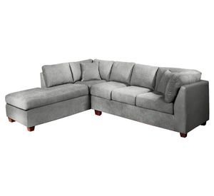 Sofá seccional izquierdo 5 cuerpos Padua gris