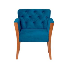 Sitial velvet 1 cuerpo Kiel azul