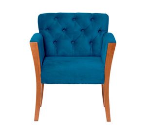 Sitial velvet 1 cuerpo Kiel azul