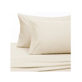 Juego de sábanas 1 plaza 144 Hilos beige