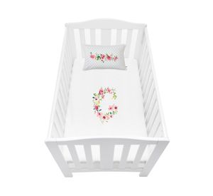 Funda de plumón Letras vintage G blanco cuna