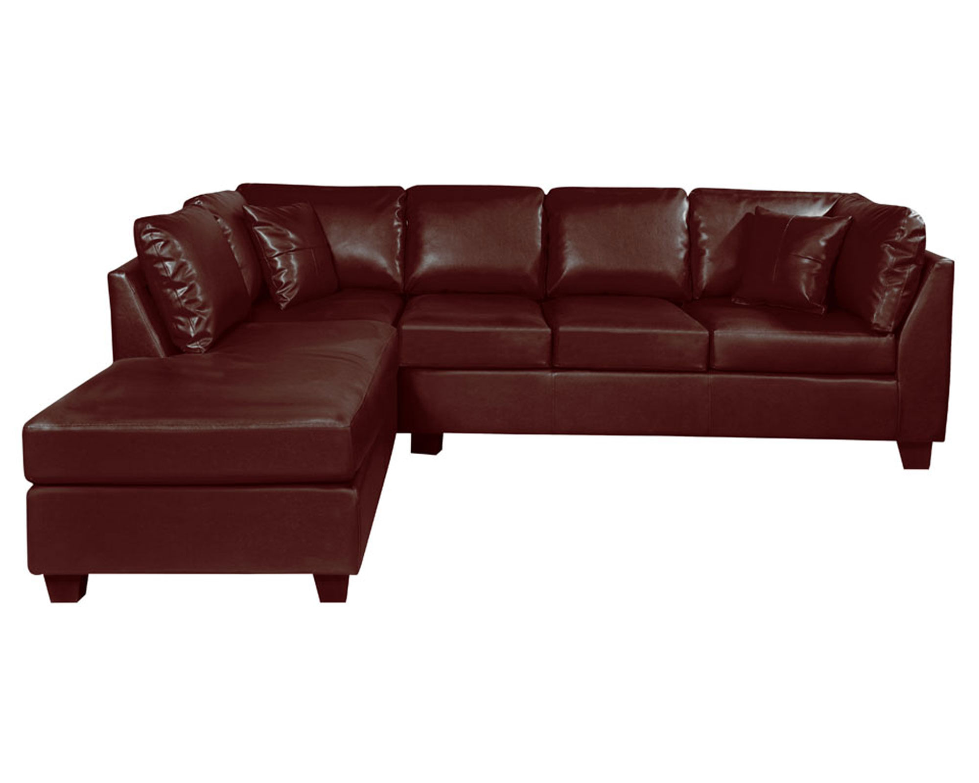 Latam Home Sofá seccional izquierdo 5 cuerpos Padua chocolate