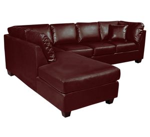 Sofá seccional izquierdo 5 cuerpos Padua chocolate