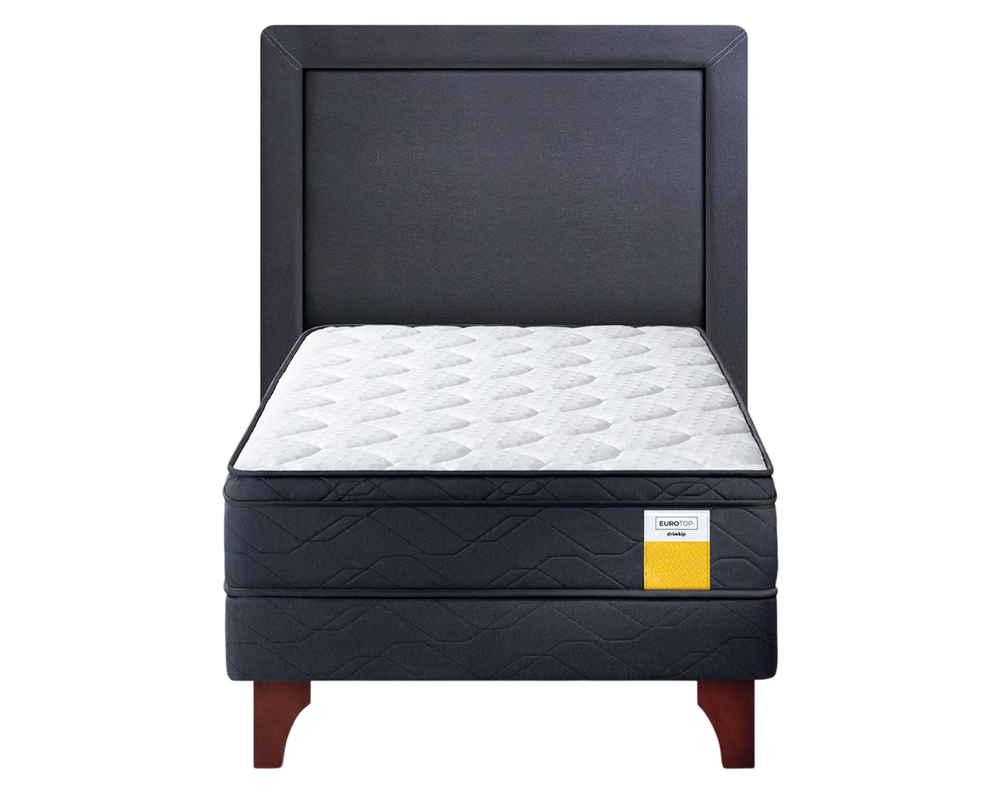 Drimkip Cama europea Eurotop 1.5 plazas plus + Respaldo