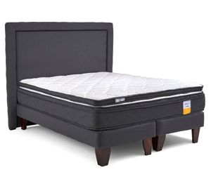 Cama europea King Eurotop + respaldo + Topper Drimkip