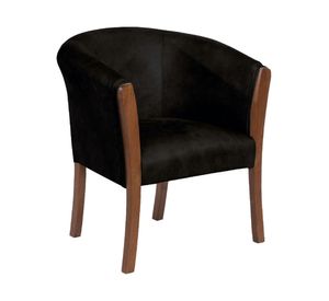 Sitial cuero 1 cuerpo Dortmund negro