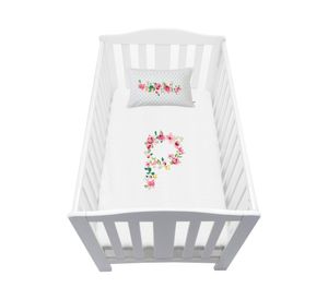 Cubreplumón pack Letras Vintage P blanco