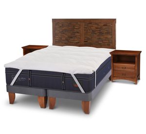 Cama europea king Grand Premium dividida + set Antique Topper Cic