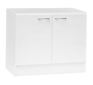 Mueble base lavaplatos 98,5 cm 2 puertas Basic blanco Mobikit