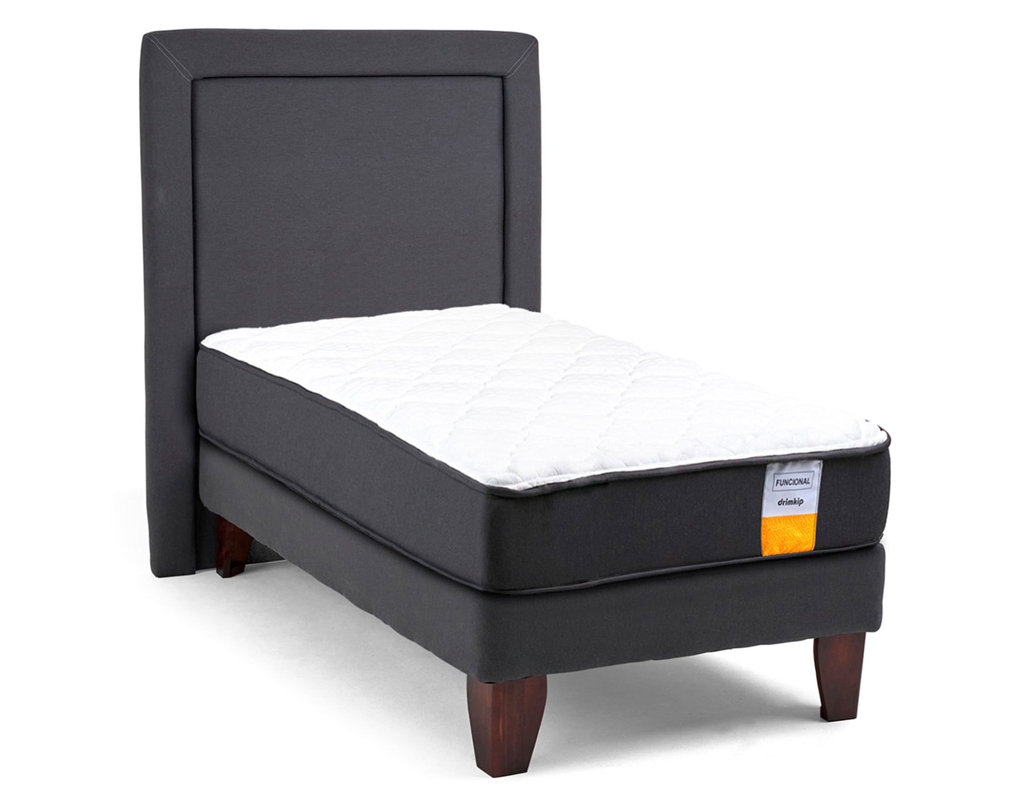 Drimkip Cama europea funcional 1 plaza plus + respaldo