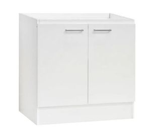 Mueble base lavaplatos 2 puertas blanco Mobikit