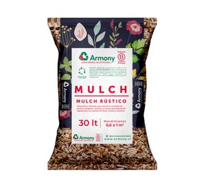 Mulch rústico 30 litros rojo Armony.