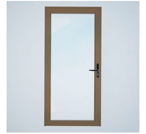 Puerta vidriada 75x200 cm termopanel izquierda titanio Mundo Glass