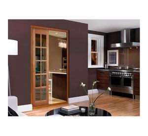 Mampara Pino Radiata Sevillana 55x220 cm 10 Vidrios Moldupanel