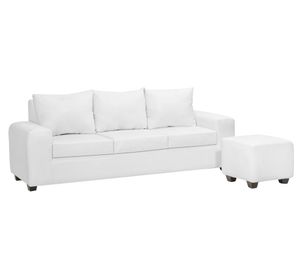 Juego de living 5 cuerpos Kahlo blanco Innovamuebles