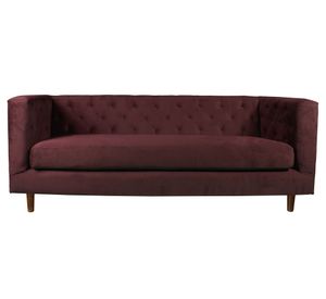 Sofá Brescia 3 cuerpos burdeo Latam Home