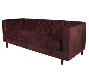 Sofá Brescia 3 cuerpos burdeo Latam Home