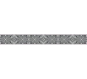 Vinilo autoadhesivo cenefa Westeros negro 5.5x46 cm