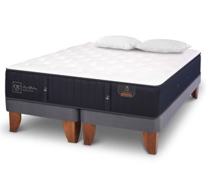 Cama europea 2 plazas Premium base dividida + almohadas viscoelásticas Cic