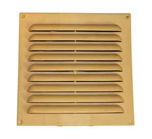 Celosía plana plástico 30x30 cm café