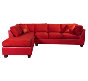 Sofá seccional izquierdo 5 cuerpos Padua burdeo