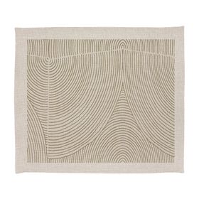 Individual Taupe crudo linet 42x36 cm 4 un.