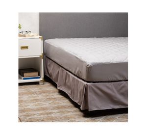 Cubre colchón Súper King + Faldón gris