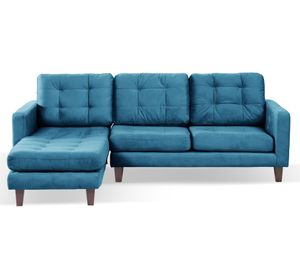 Sofá chaise izquierdo Nápoles azul Latam Home