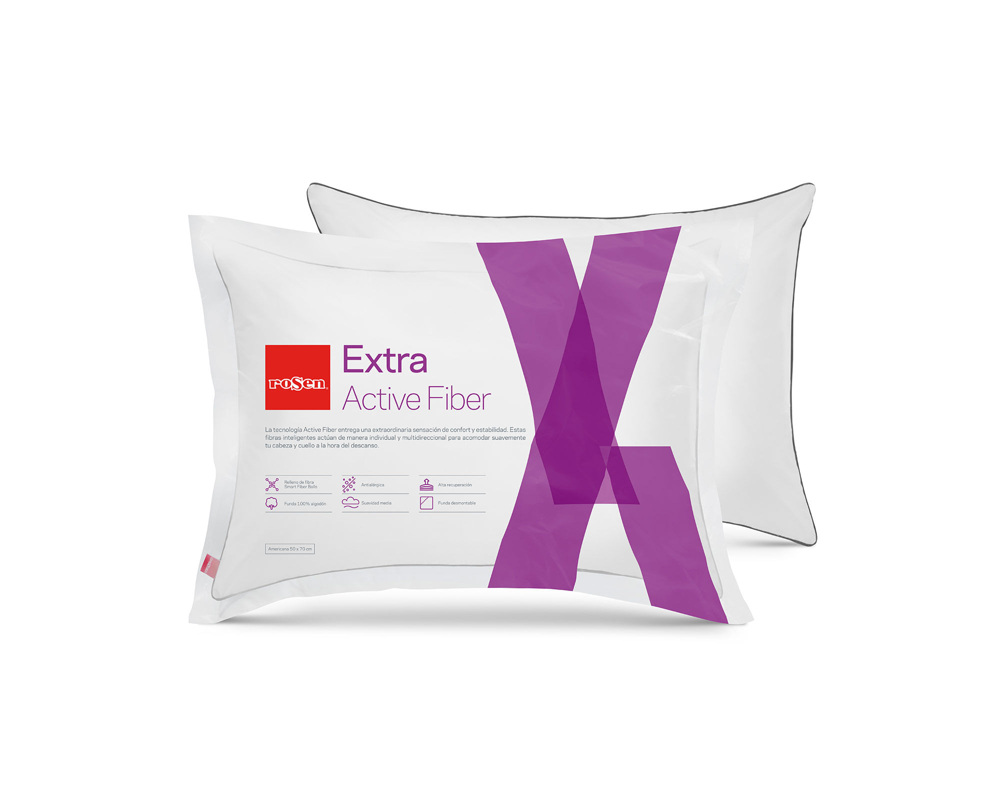 Rosen Almohada Extra 50x70 cm 2 unidades