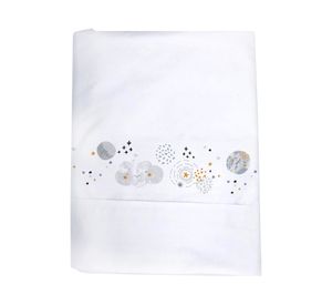 Juego sábanas 1.5 plazas 200 hilos Luna blanco