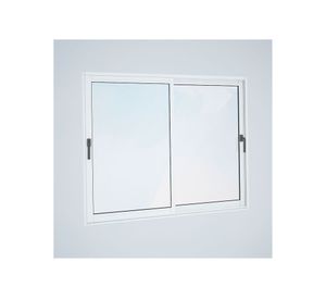 Ventana Aluminio 140x120 cm Termopanel Corredera Blanca Mundo Glass