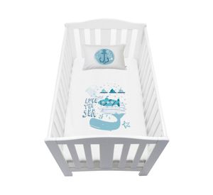 Cubreplumón pack P&P Marino blanco