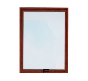 Ventana Aluminio 60x100 cm Termopanel Proyectante Madera Mundo Glass