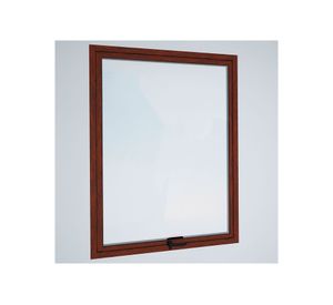 Ventana Aluminio 60x100 cm Termopanel Proyectante Madera Mundo Glass