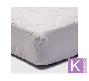 Cubre Colchón King gris