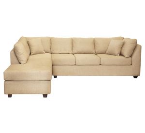 Sofá seccional izquierdo 5 cuerpos Padua beige