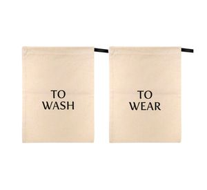 Set bolsa ropa limpia + lavar tela