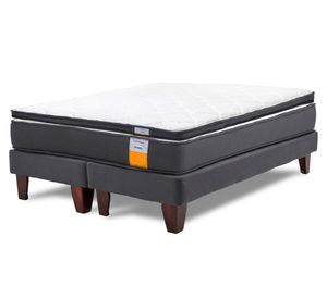 Cama europea funcional King base dividida + topper