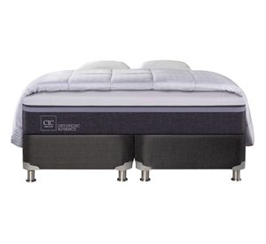 Box spring 2 plazas Ortopedic advance base dividida B5 + almohadas + plumón Cic