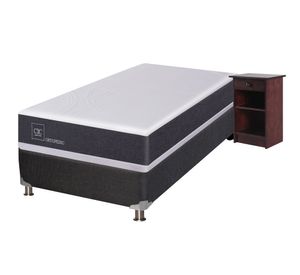 Box spring New Ortopedic  1 plaza + velador Dublin Cic