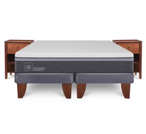 Cama europea king Ortopedic Advance + velador New Torino Cic