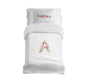 Cubreplumón transición Letras Vintage A blanco