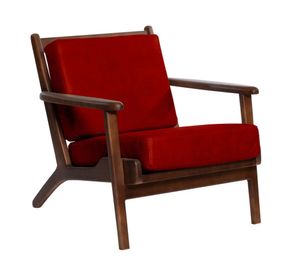 Sitial cuero 1 cuerpo Neuss rojo