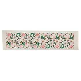 Camino de mesa Magnolia crudo linet 150x36 cm