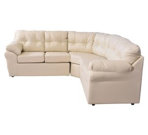 Sofá modular 5 cuerpos Roma ecocuero PU beige