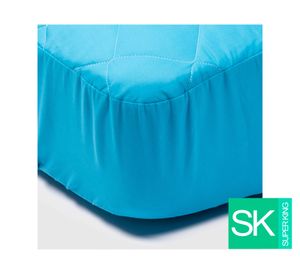 Cubre colchón Súper king celeste